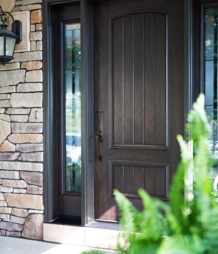 Provia Signet Fiberglass Door with Wood Finish