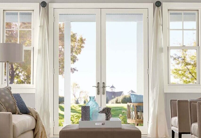 Marvin Elevate French Door with White Finish
