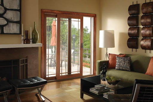 Vinyl French Door with Wood Finish