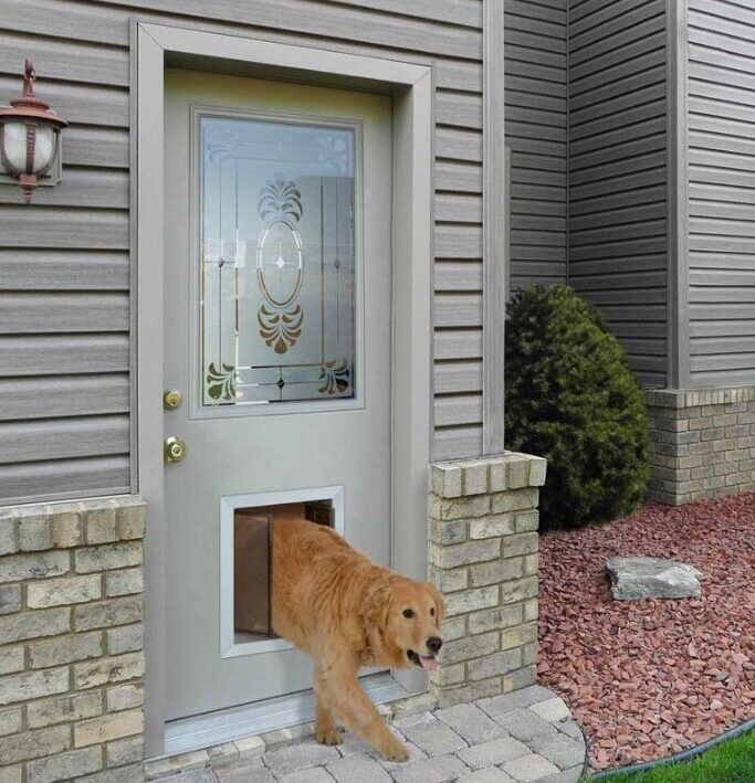 ProVia Entry Swing Door with Doggie Door